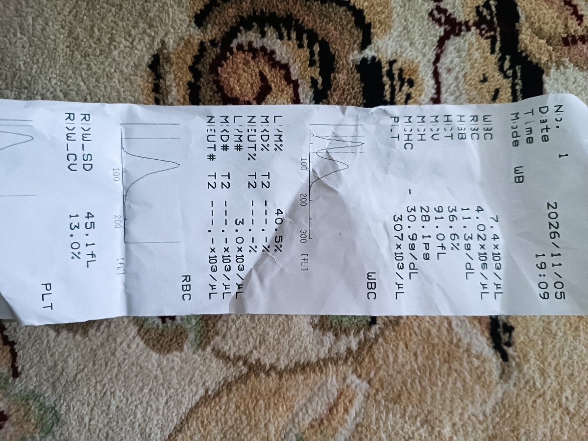 تفسیر ازمایش خون خون