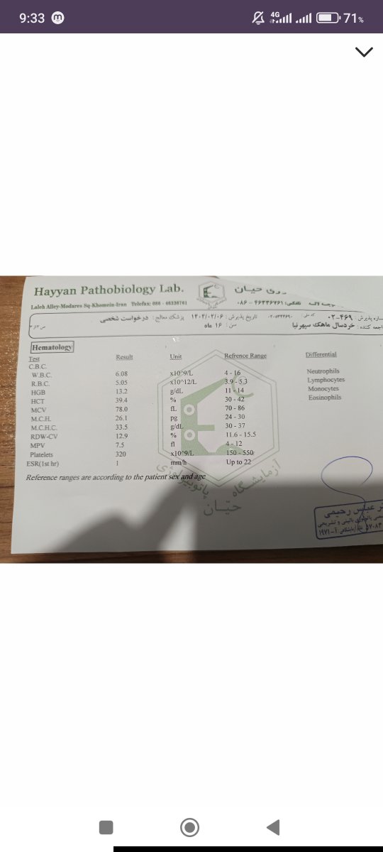 ویتامین و اهن بعد دوسالگی