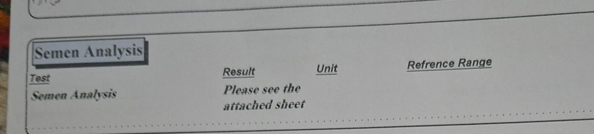 جواب ازمایش شوهرم واریکوسل