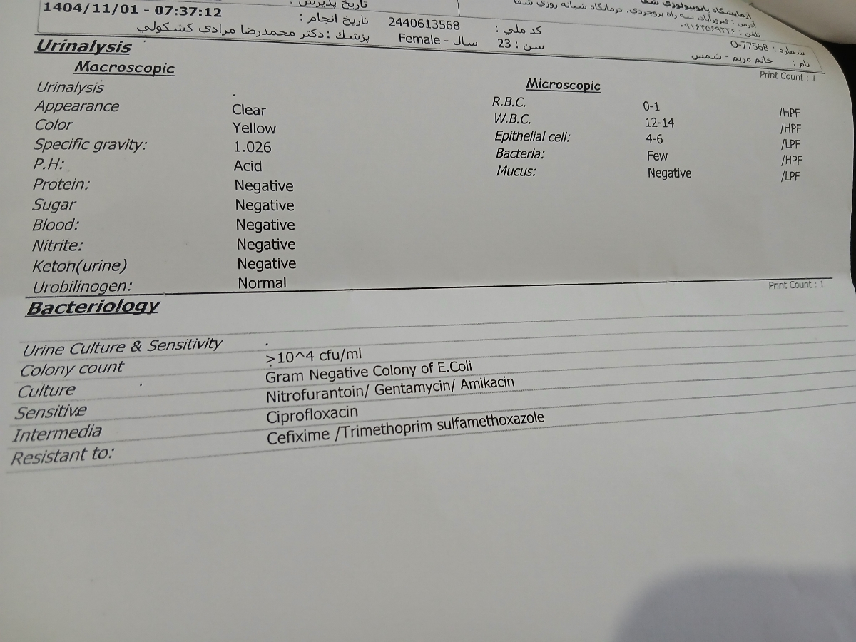 تفسیرآزمایشات پیش ازبارداری واقدام به بارداری