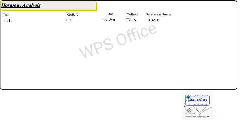 تفسیر آزمایش چکاب بارداری