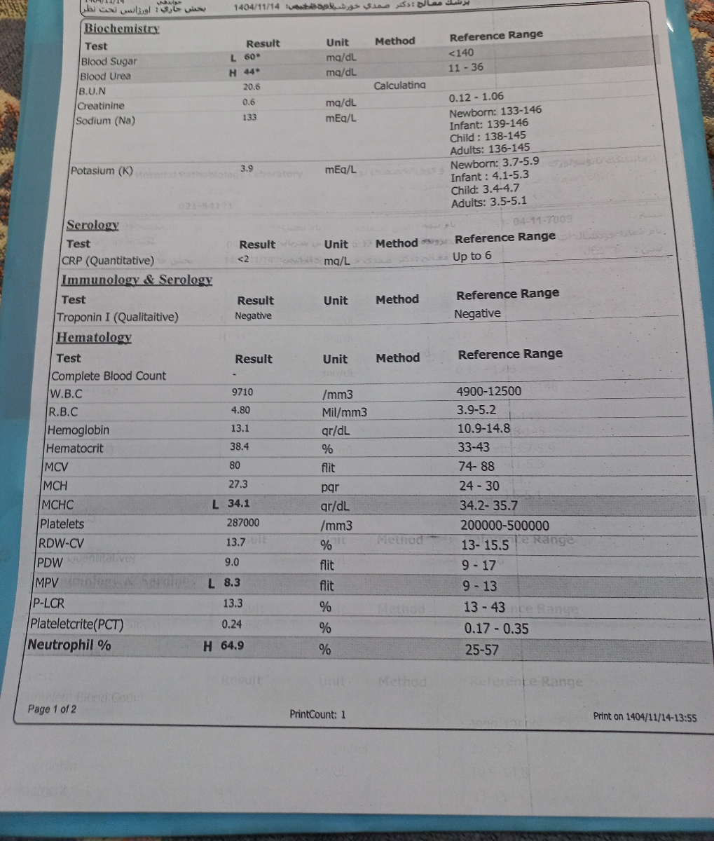 تپش قلب داره دخترم