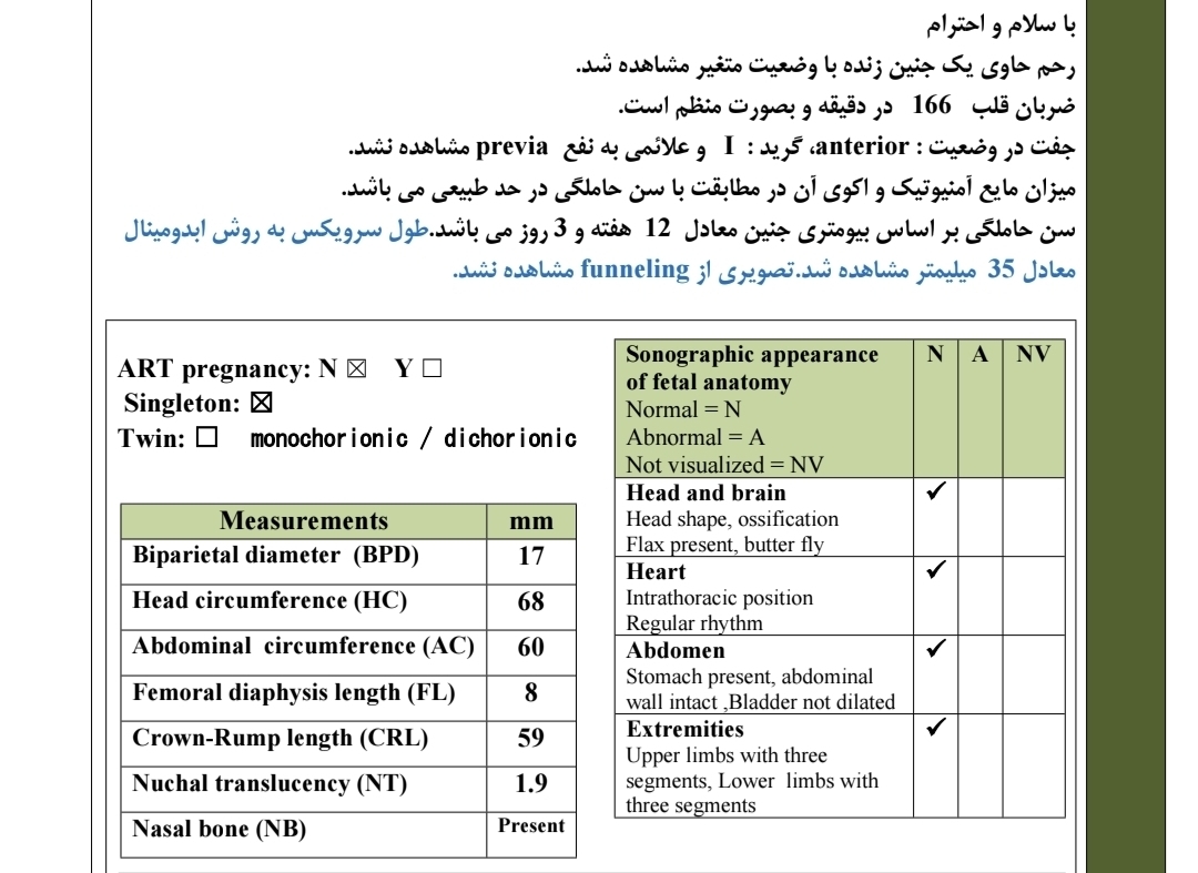 تفسیر سونو ان تی