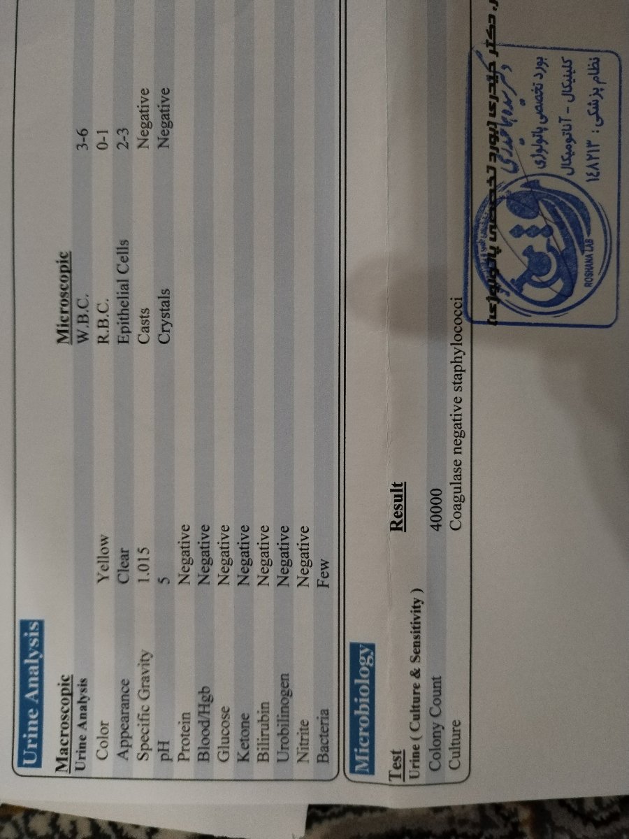 تفسیر جواب آزمایش و سنو گرافی
