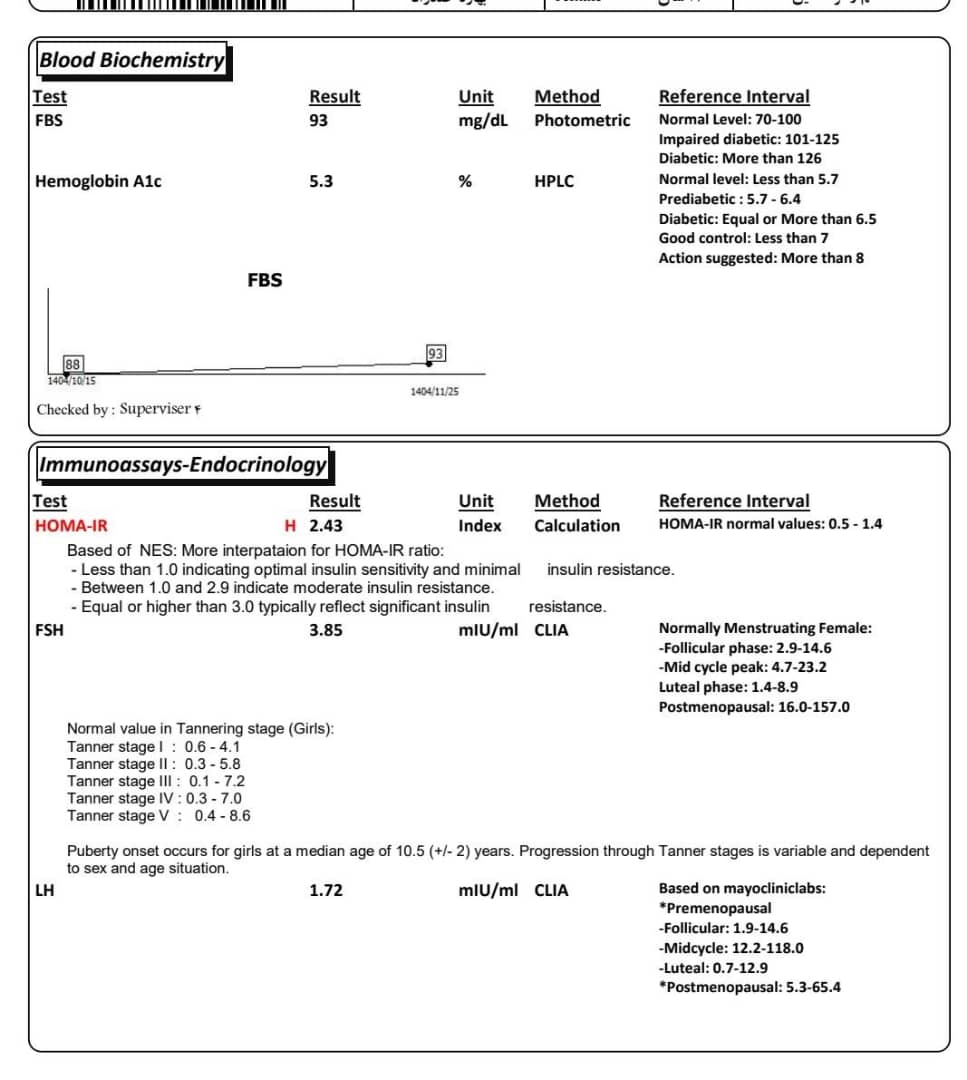بررسی وضعیت هورمونی و تخمدان بررسی وضعیت هورمونی و تخمدان