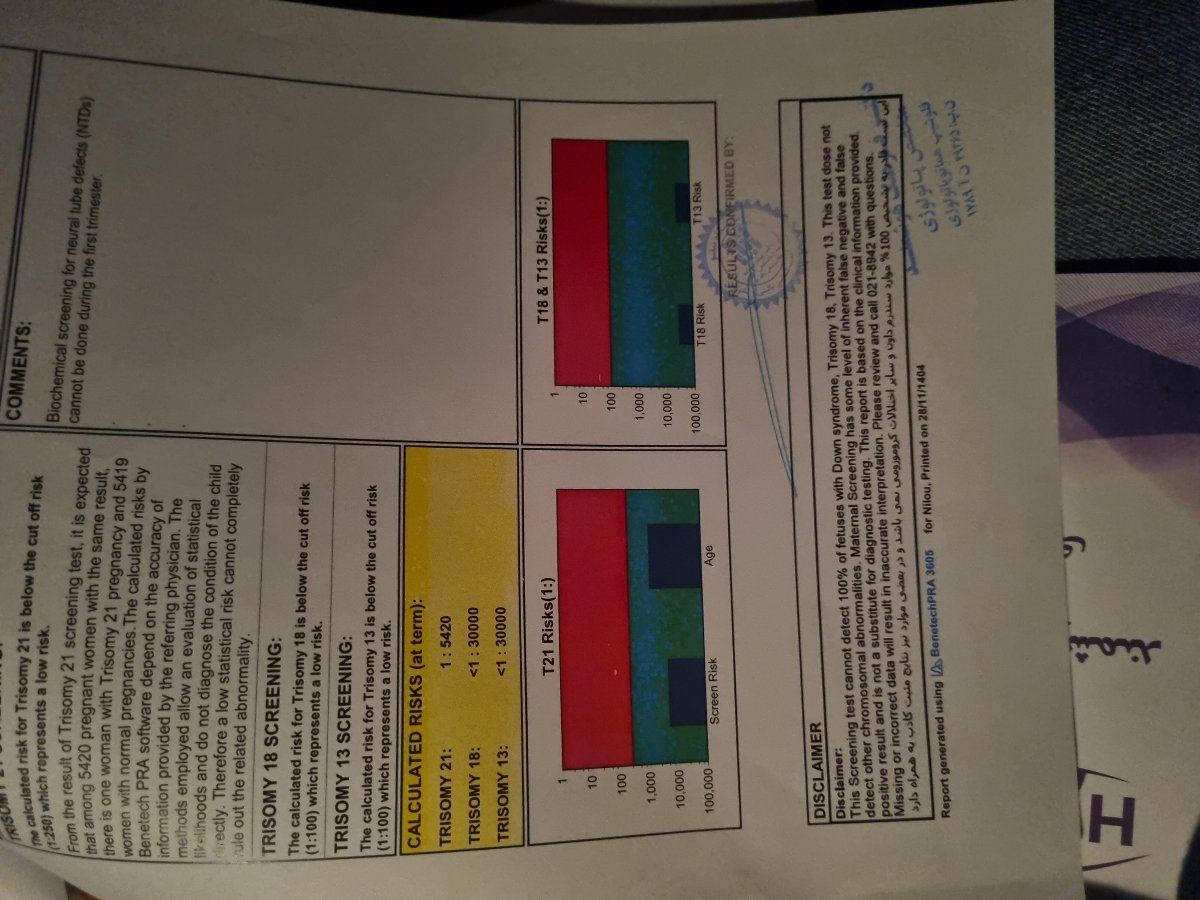 جواب غربالگری و ان تی