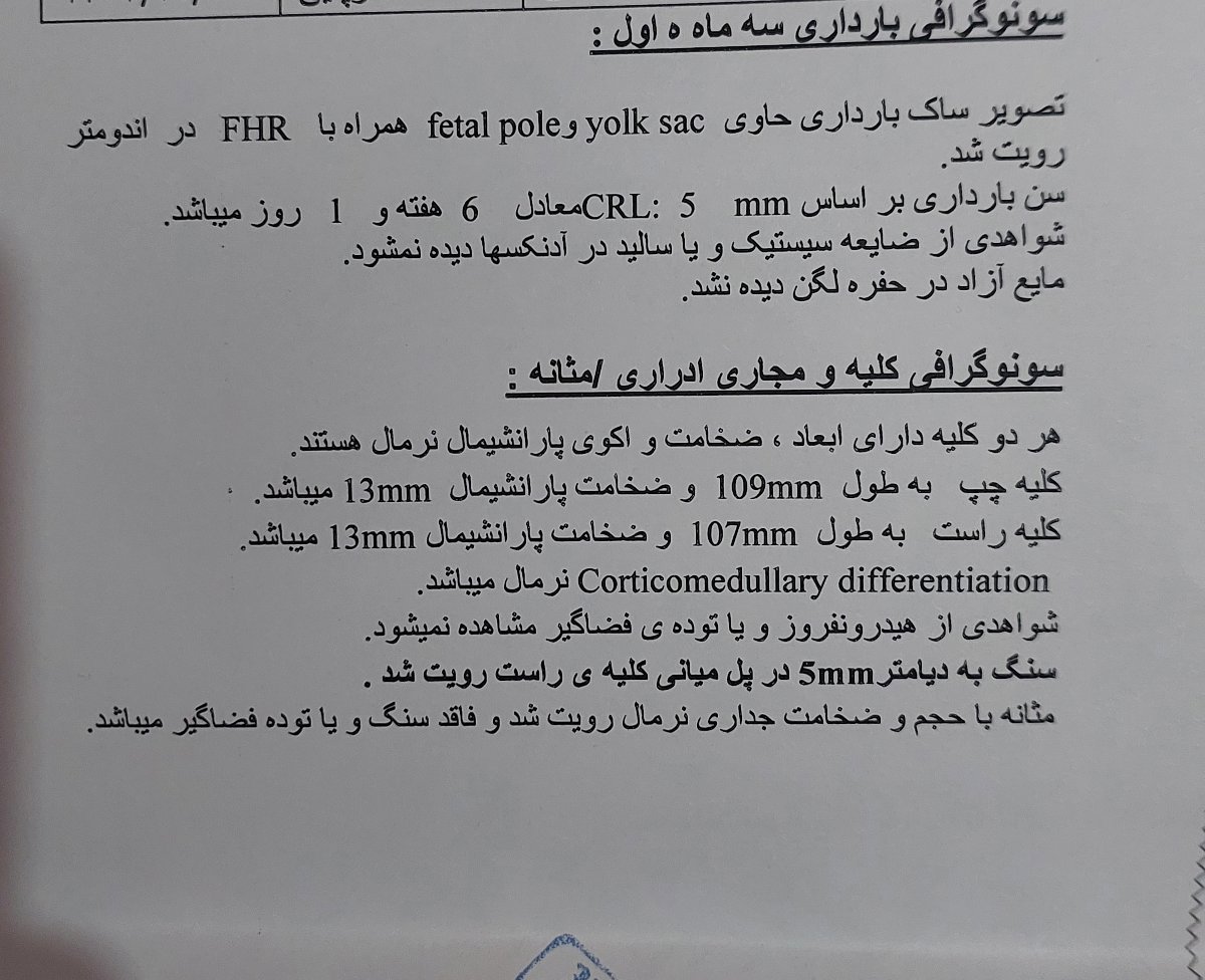 سنوگرافی سه ماه اول بارداری سنوگرافی سه ماه اول بارداری
