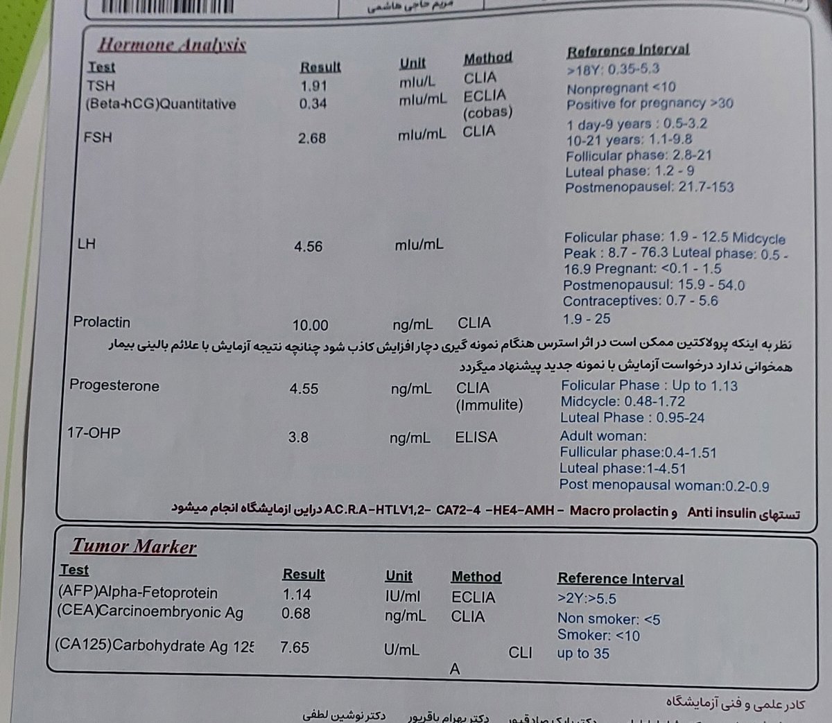 سلام خانم دکتر کیست تخمدان دارم! سلام خانم دکتر کیست تخمدان دارم!