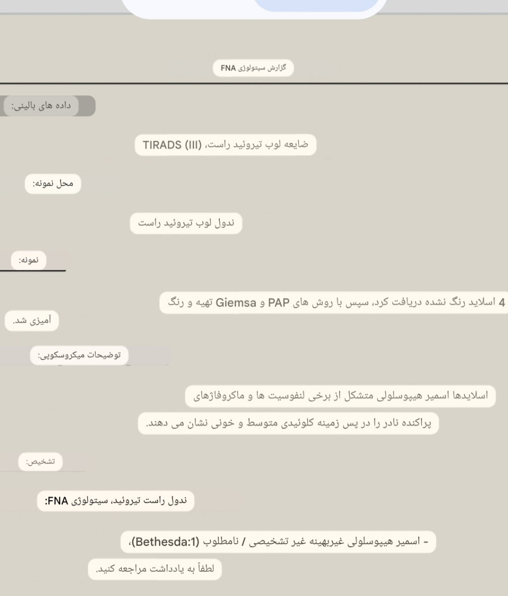تفسیر جواب نمونه برداری