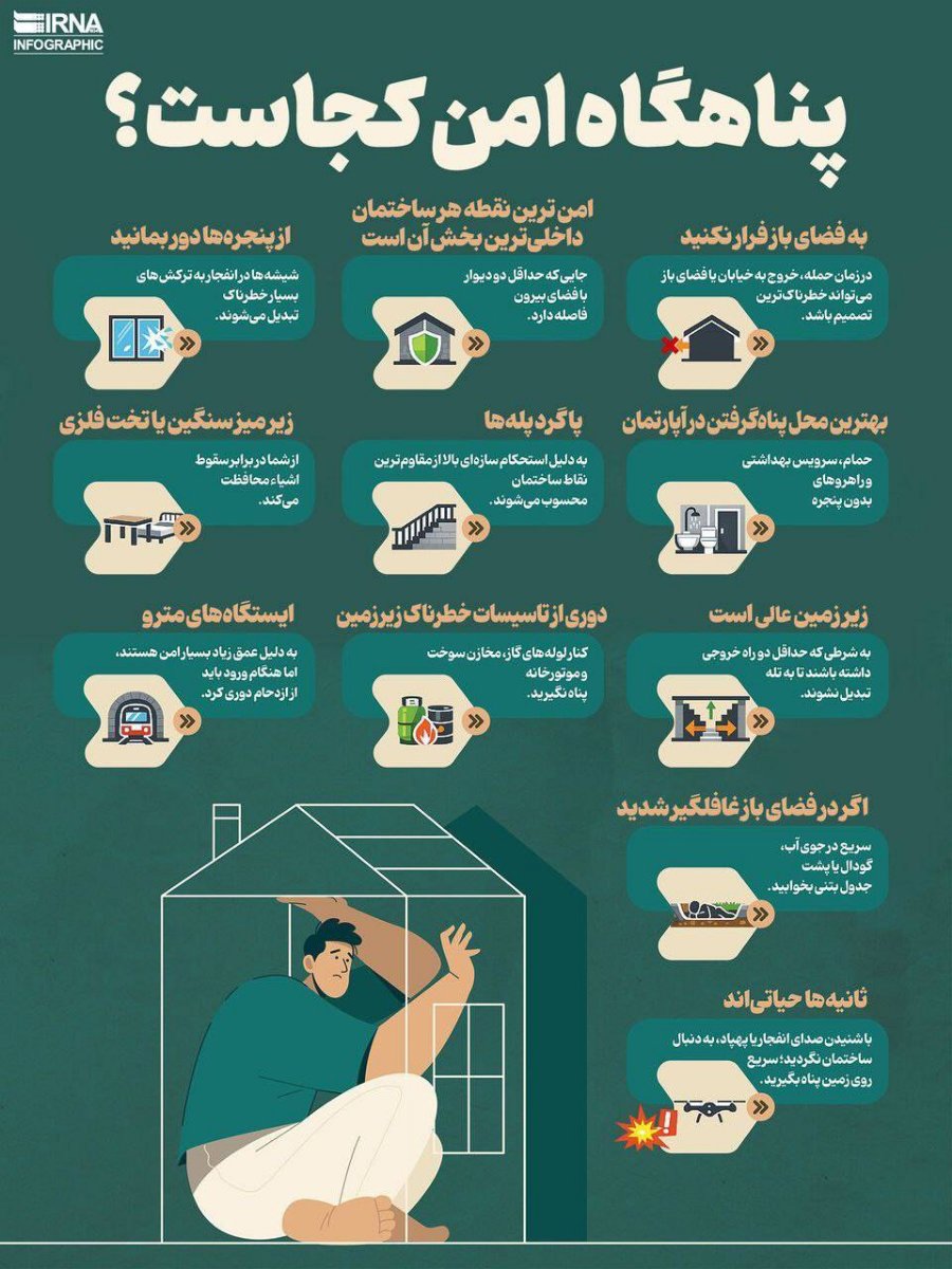 توصیه های ایمنی در شرایط بحرانی
