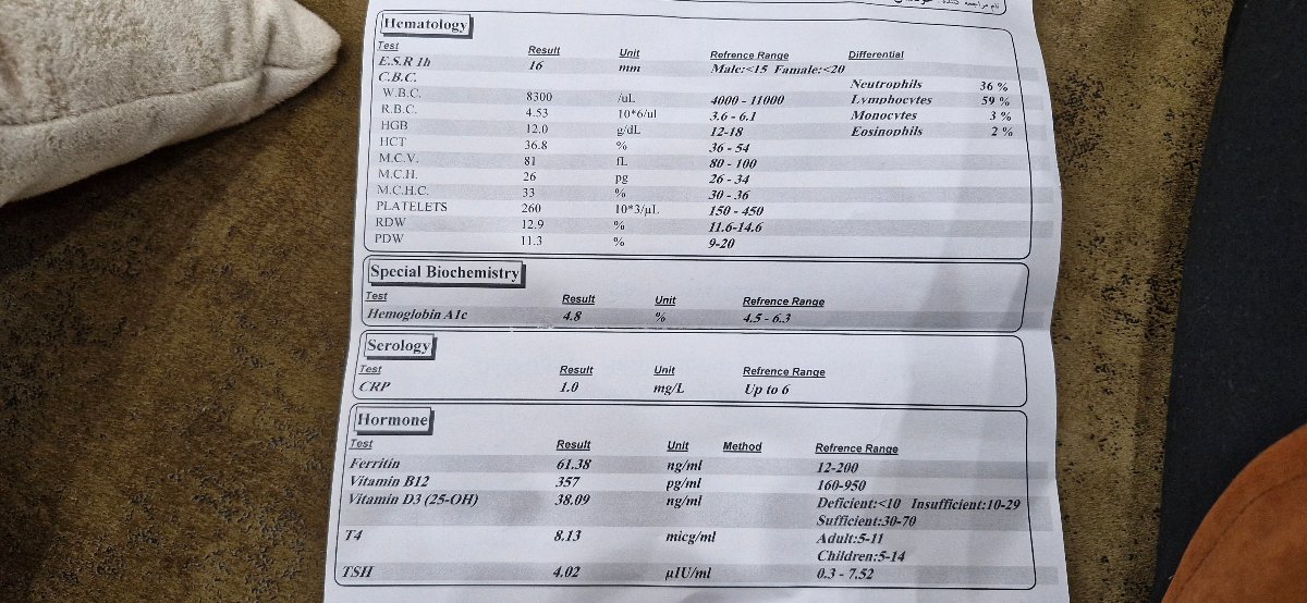 تفسیر آزمایش چکاب کودک ۵ ساله