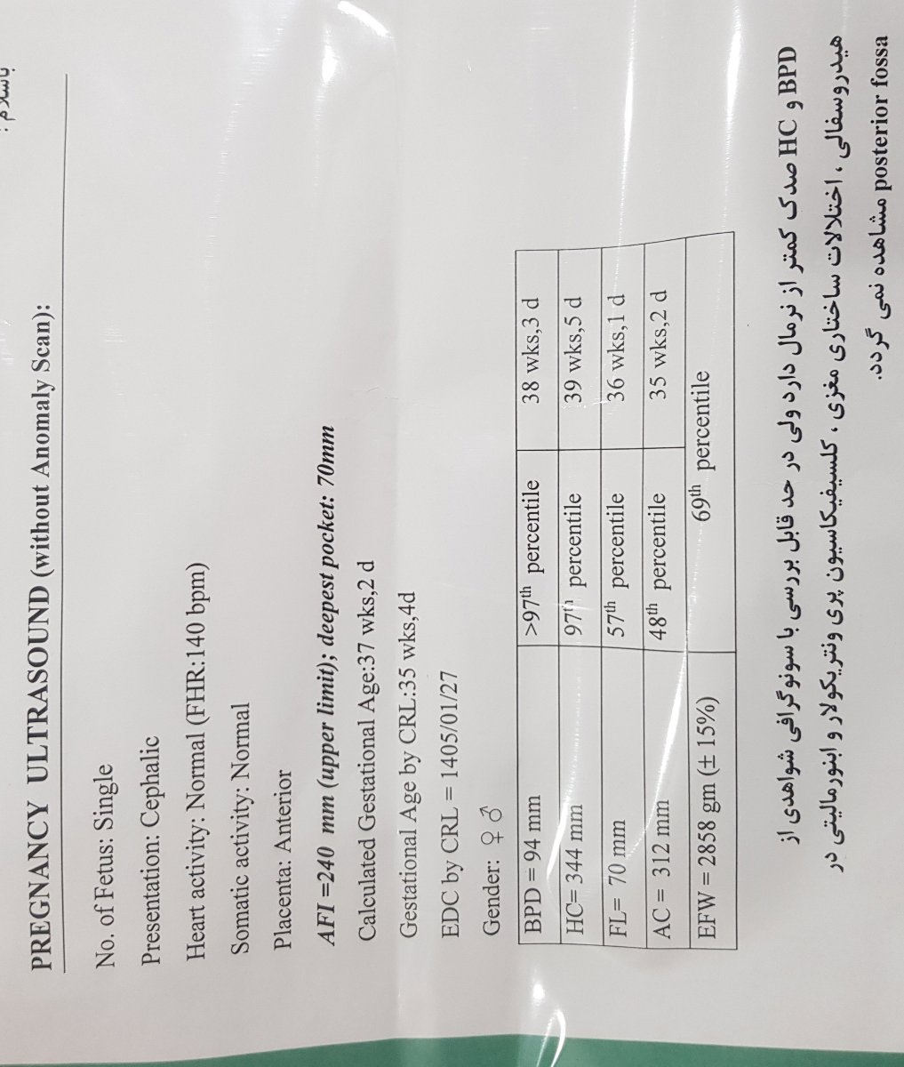 لکه بینی هفته ۳۶