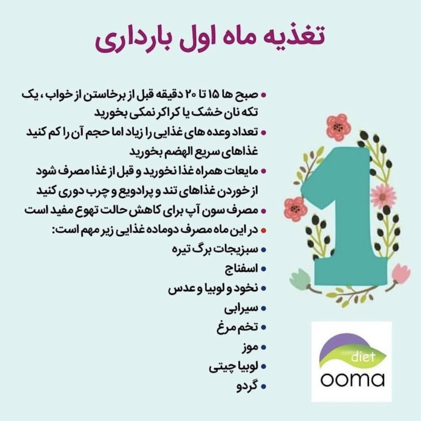 تغذیه در ماه های بارداری