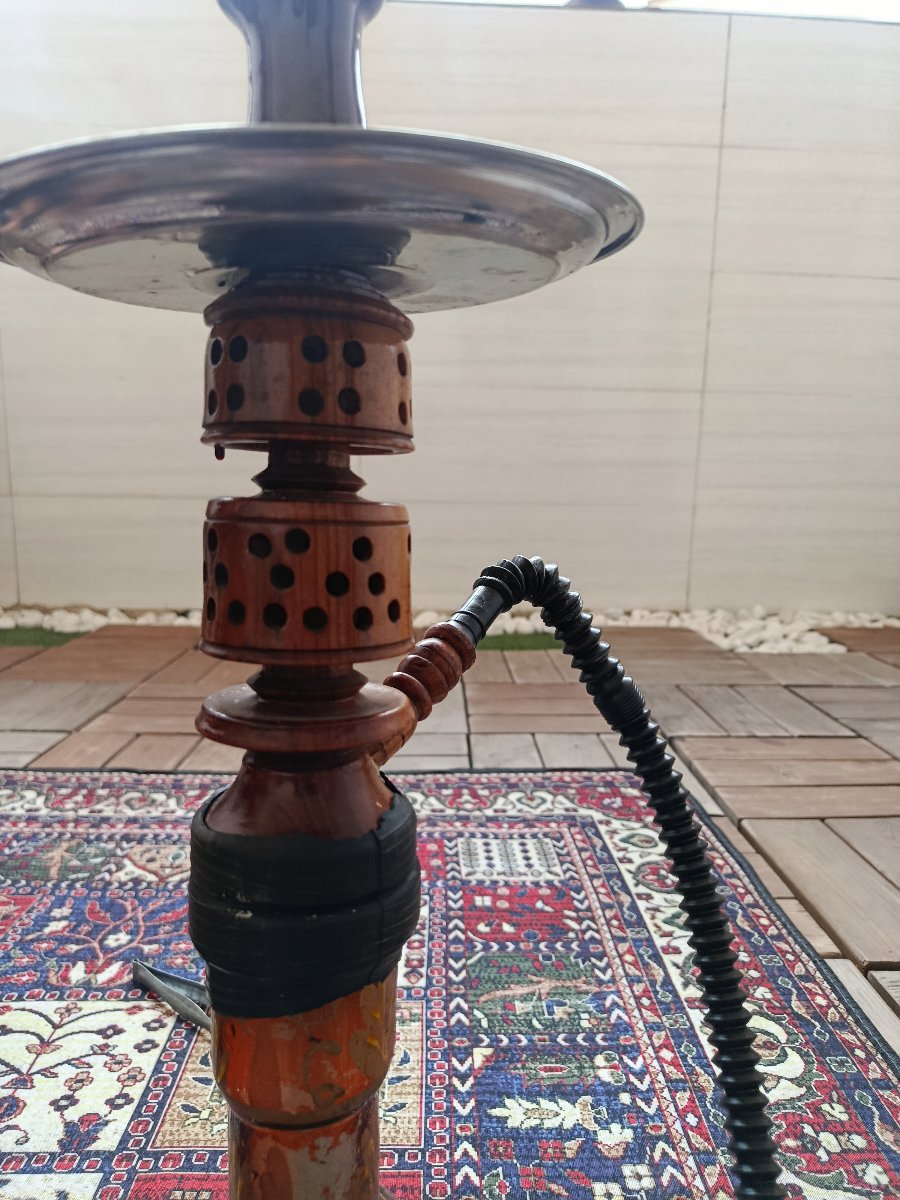 قلیون عربی فلزی یا چوبی
