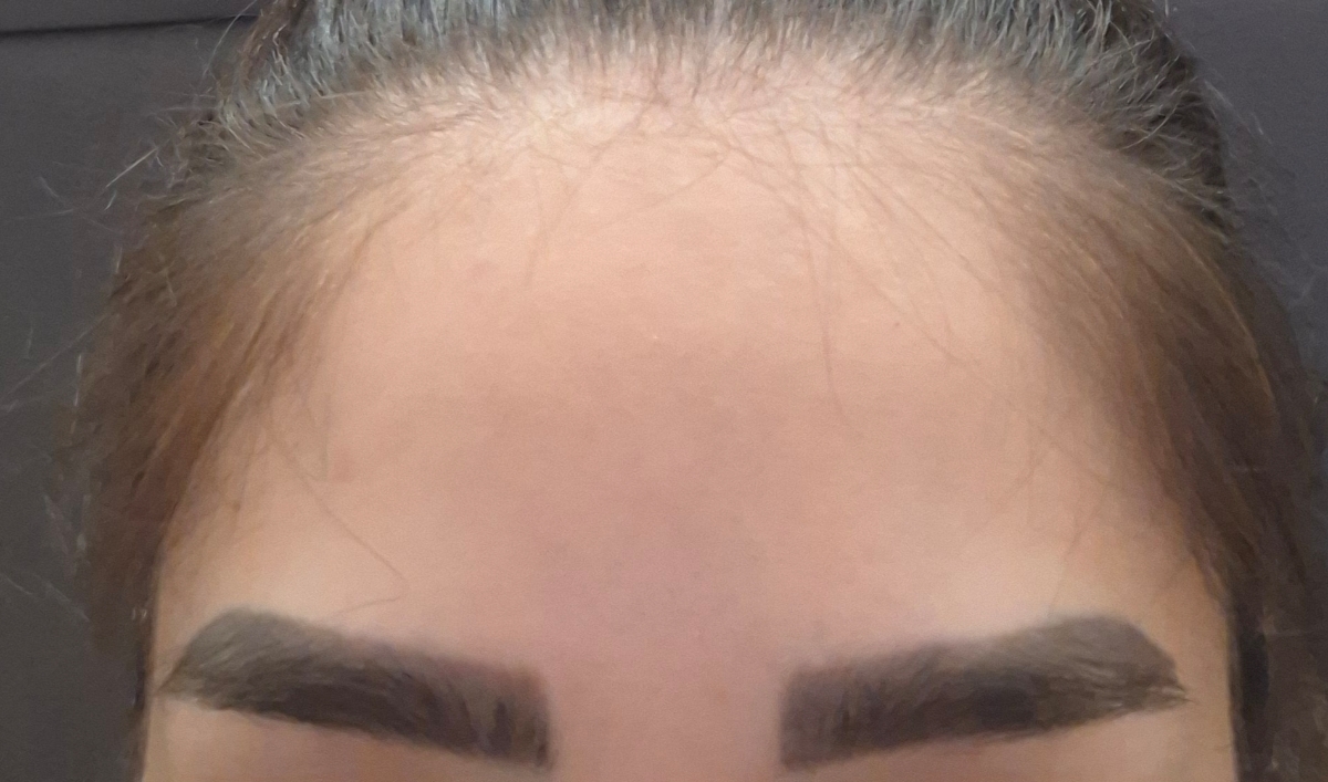 سایه ابروهام بعد از ریختن رنگاش