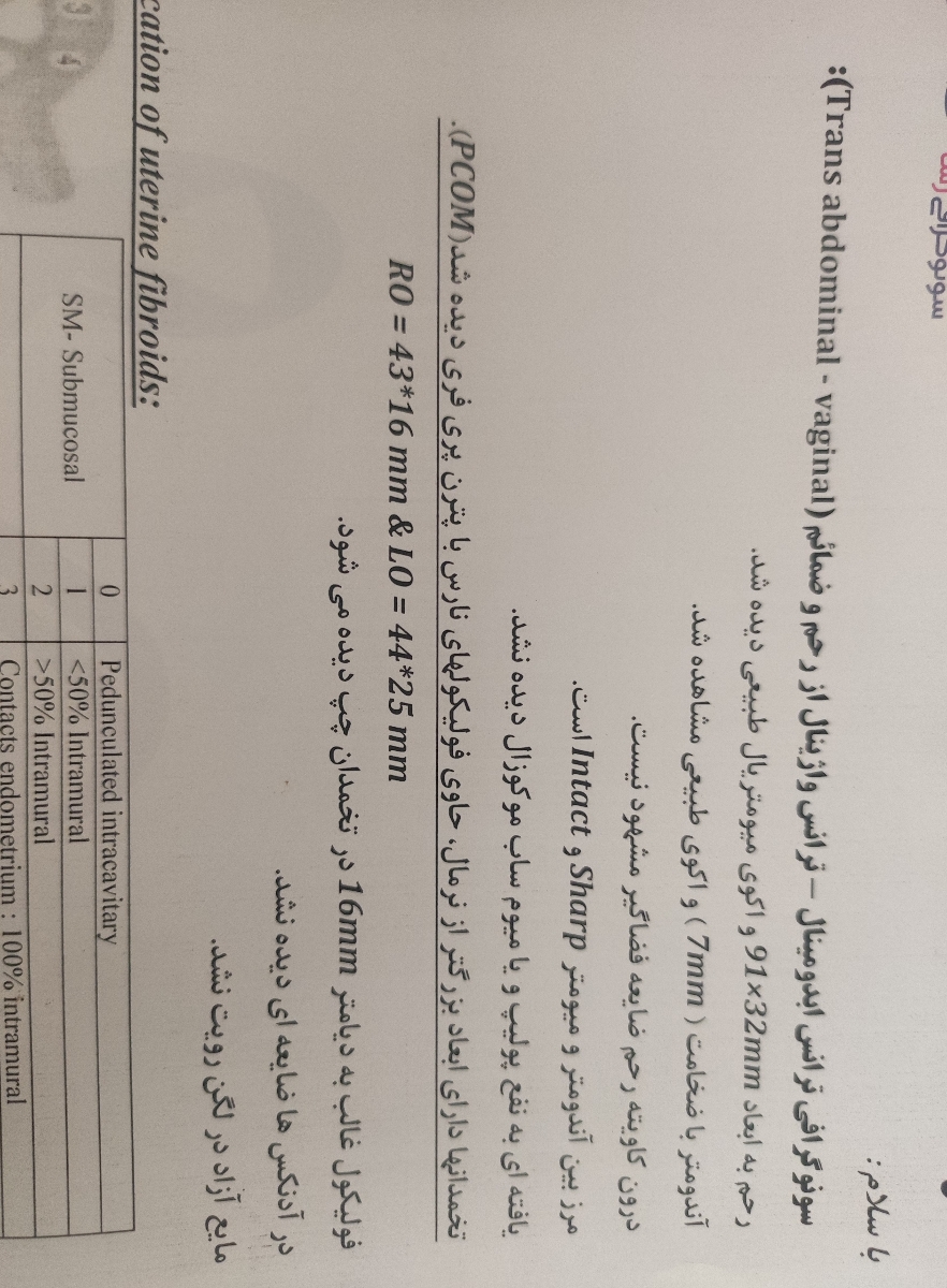 بررسی سونوگرافی و اقدام به بارداری بررسی سونوگرافی و اقدام به بارداری