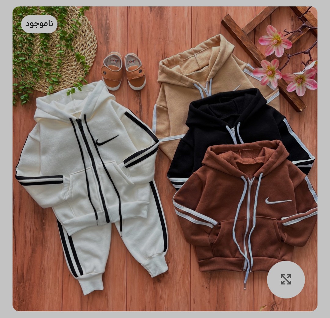 سویشرت شلوار سفید سایز 40