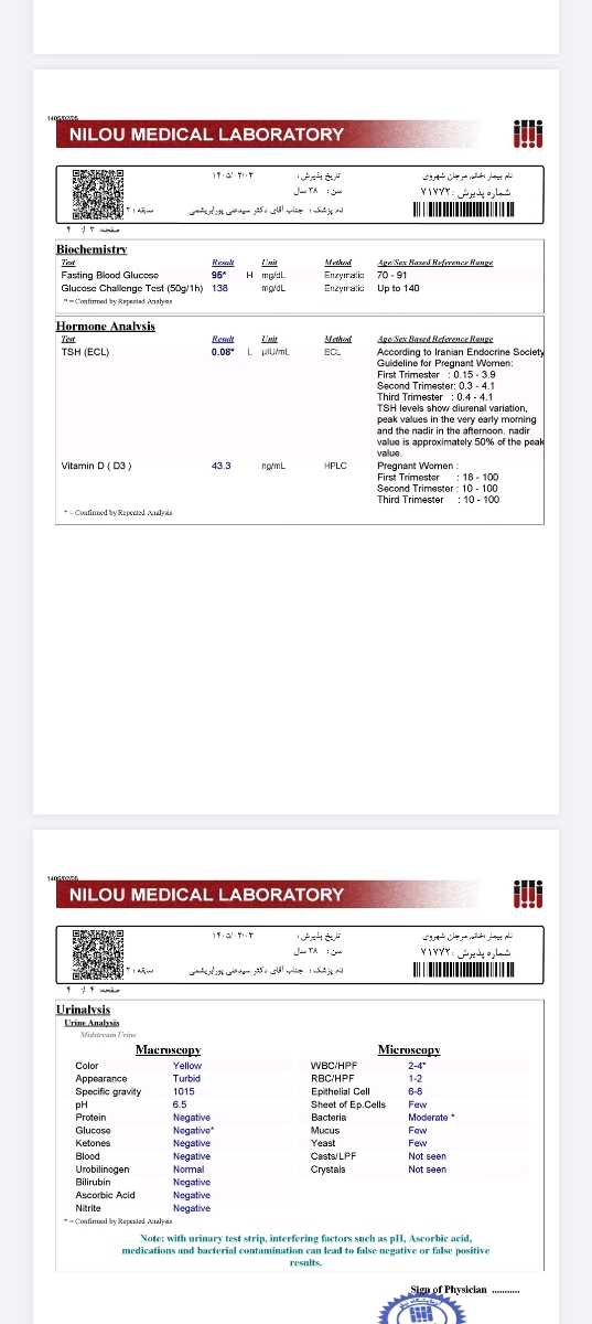 تیروئید پرکار و قند خون لب مرز🥺 تیروئید پرکار و قند خون لب مرز🥺