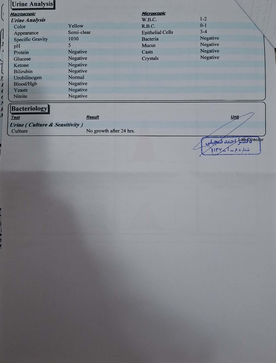 تفسیر ازمایش خانم دکتر تفسیر ازمایش خانم دکتر