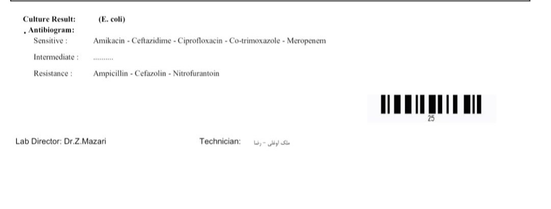 عفونت ادراری نوزاد ۵ ماهه (همراه عکس مدفوع)