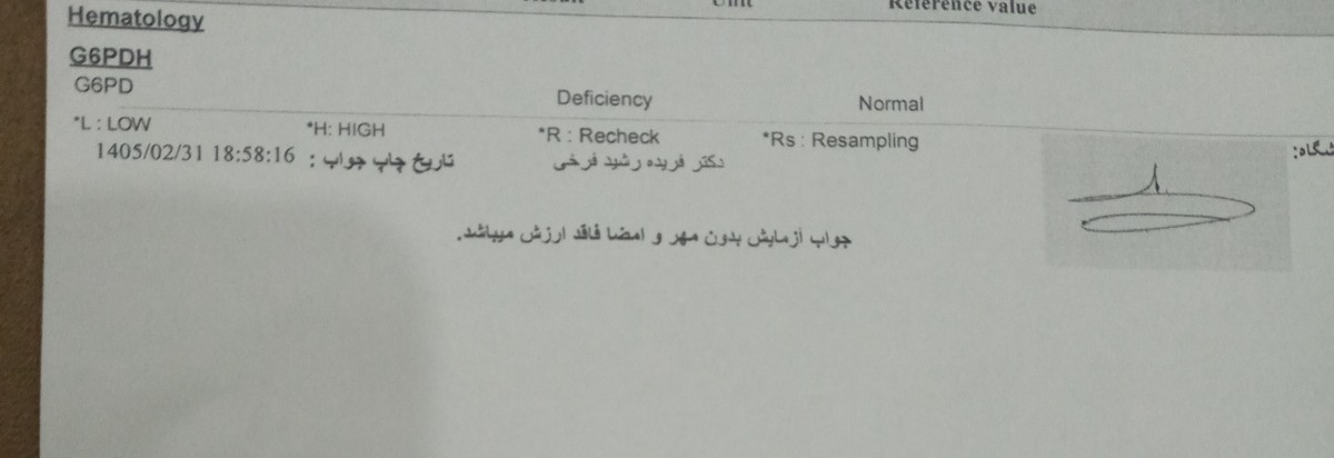 تفسیر جواب آزمایش فاویسم