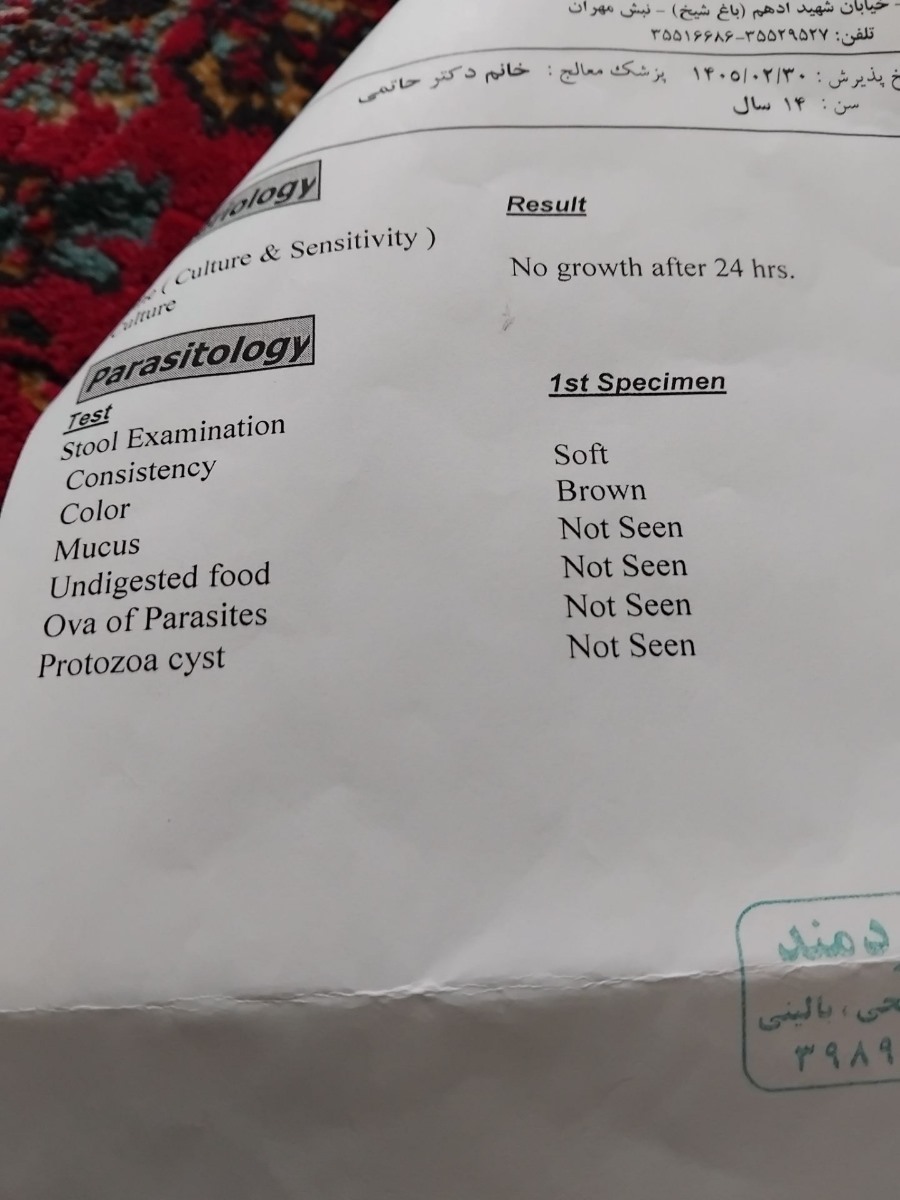 تفسیر آزمایشات چکاب
