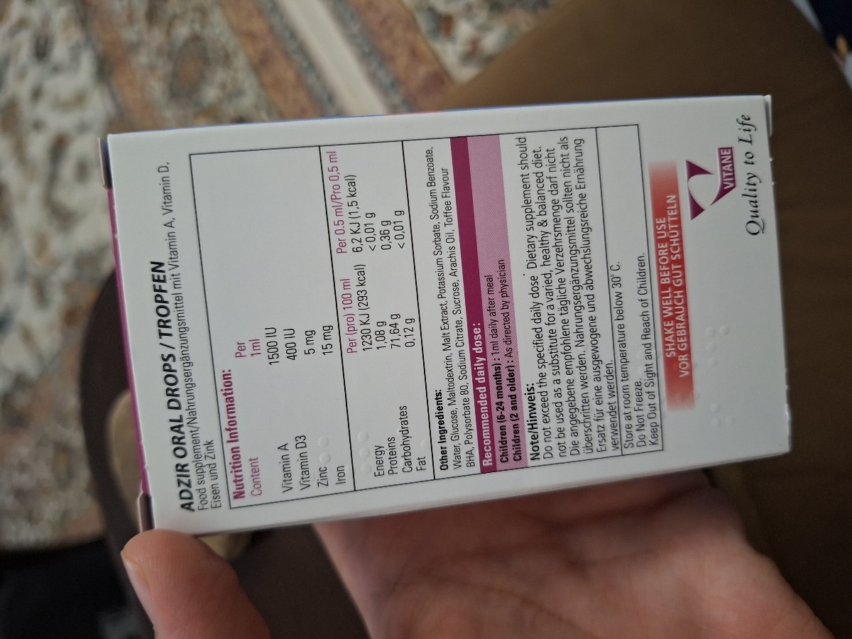 سلام در ارتباط با قطره مولتی ویتامین