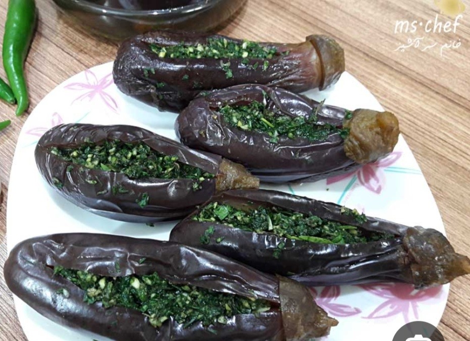 ترشی بادمجون لذیذ خوشمزه 😋😍