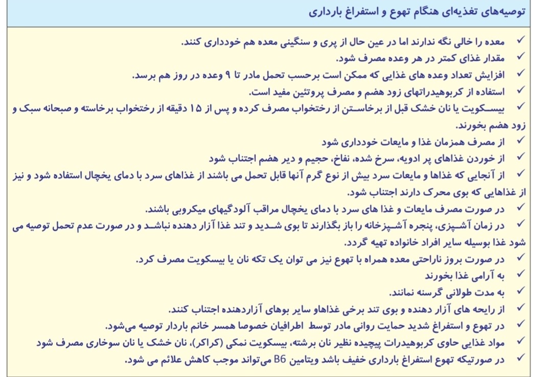 حالت تهوع کمکم کنید قطع بشه