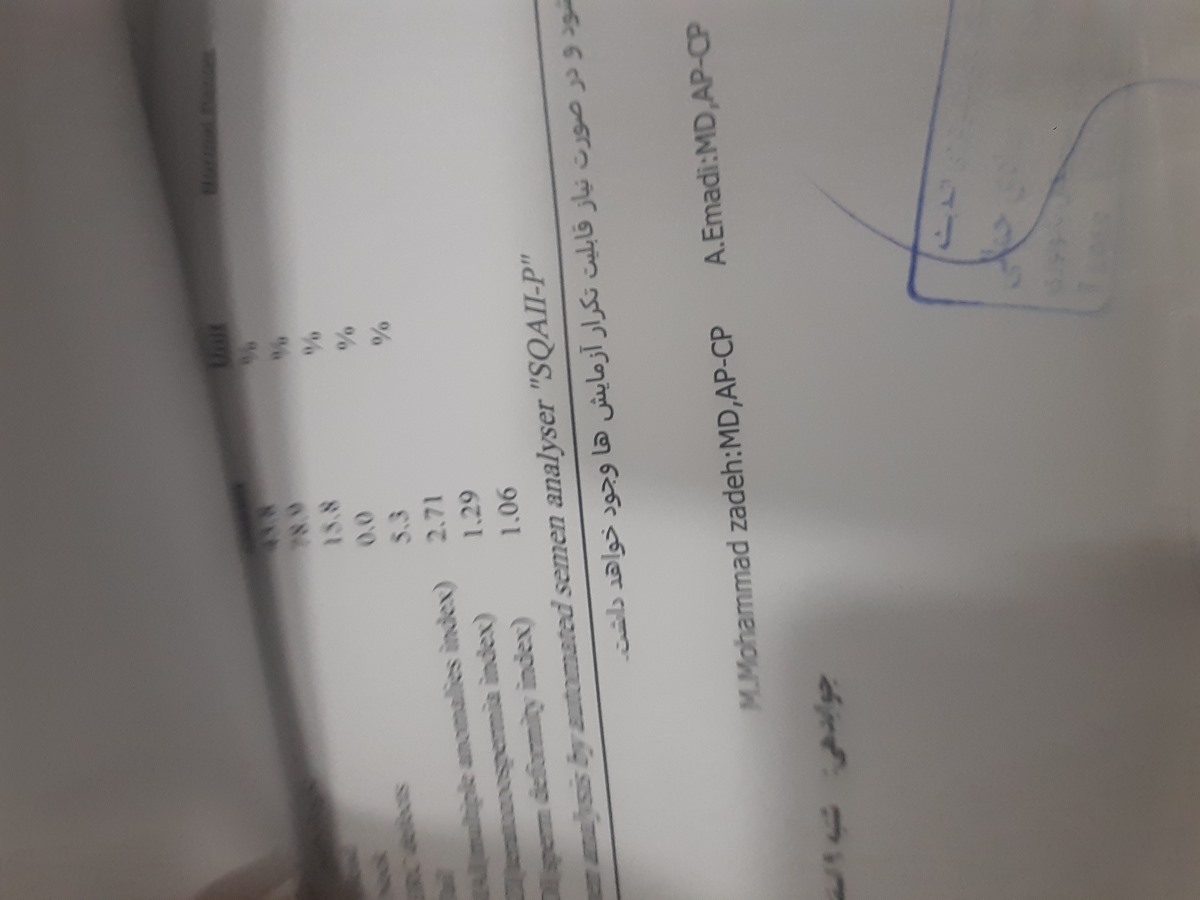 چک آزمایش اسپرم چک آزمایش اسپرم