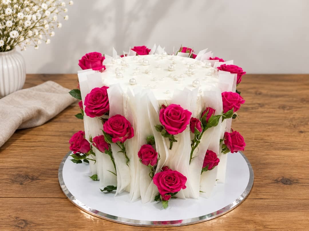 بچه ها من امروز تا حالا محو زیبایی این کیک شدم 😍 بچه ها من امروز تا حالا محو زیبایی این کیک شدم 😍